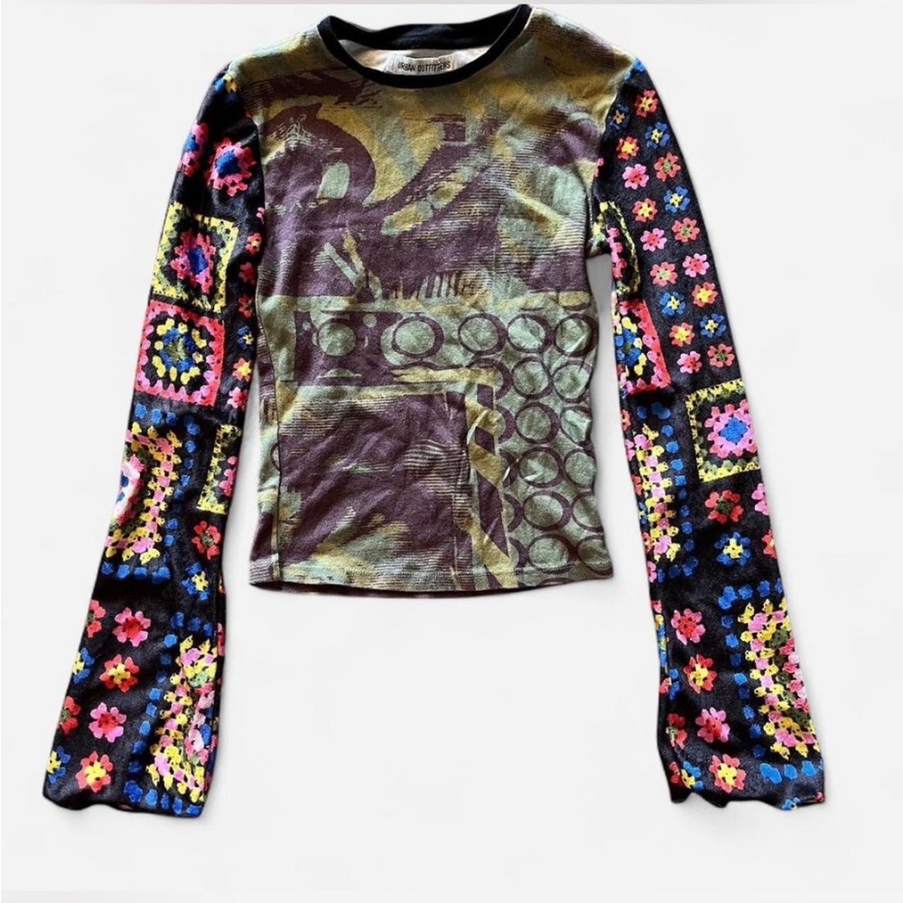 Urban Outfitters Crochet Patterned Top